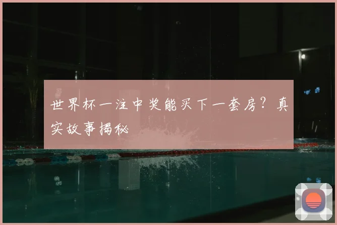 世界杯一注中奖能买下一套房?真实故事揭秘